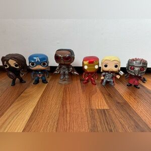 Funko Pop Marvel Avengers Bobble Head Bundle